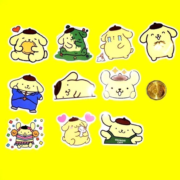 3/$20 Brand New 10x Pompompurin Waterproof Stickers #2 - Picture 1 of 1